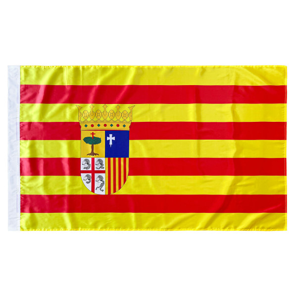 Bandera de Aragón 150x90 cm Satén