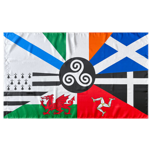 Bandera de las Naciones Celtas 150x90 cm Satén