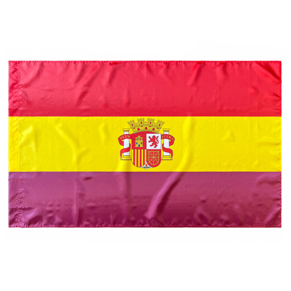 Bandera de República con Escudo 150x90 cm Satén