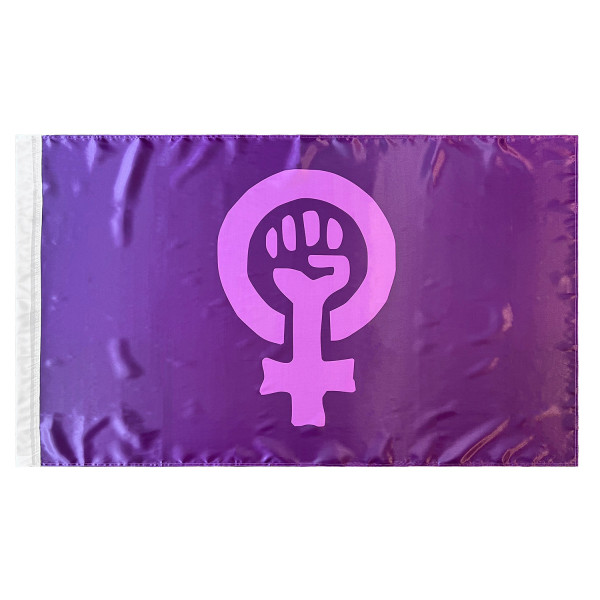 Bandera de Feminista 150x90 cm Satén