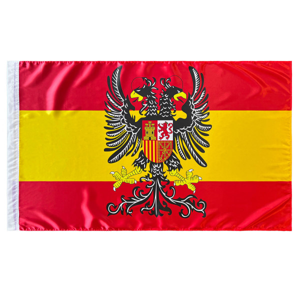 Bandera de España con Águila Bicéfala 150x90 cm Satén