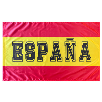 Comprar Bandera de España con Letra 150x90 cm de Satén | Alta Calidad