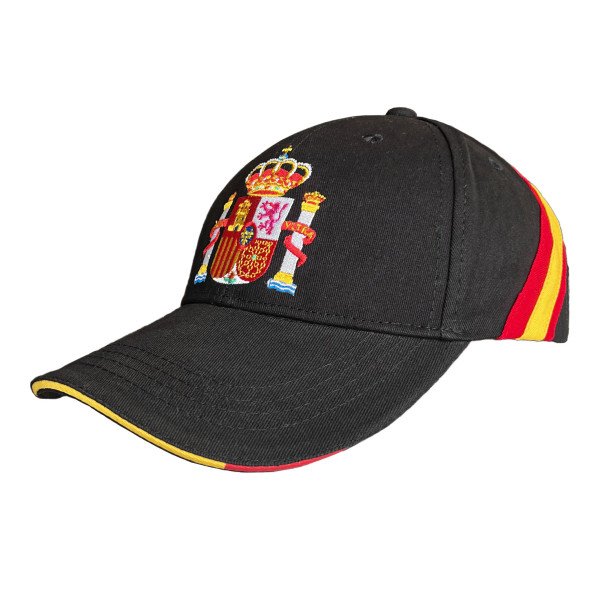 Gorra Negra de España con Cinta