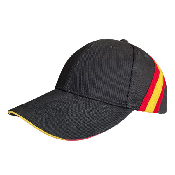 Gorra Negra con Cinta España
