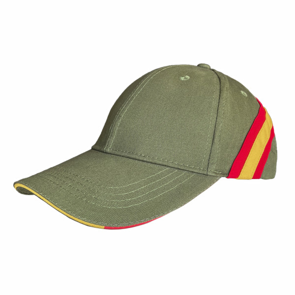 Gorra Verde Militar con Cinta España