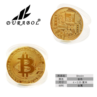 Moneda Bitcoin Oro