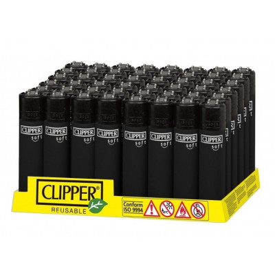 48 Mecheros Clipper Classic CP11 Soft Touch All Black
