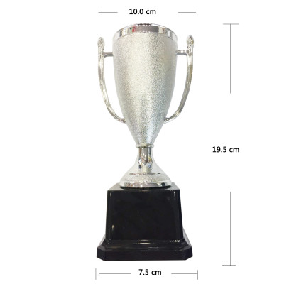 Trofeo Plateado Plástico