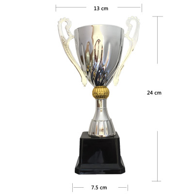 Trofeo Plata Bola Oro Metálico