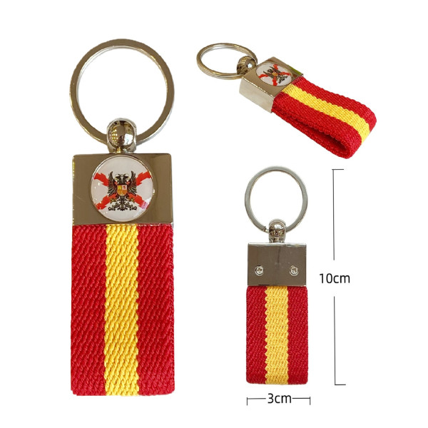 Llavero Cinta Elastica Bicéfala