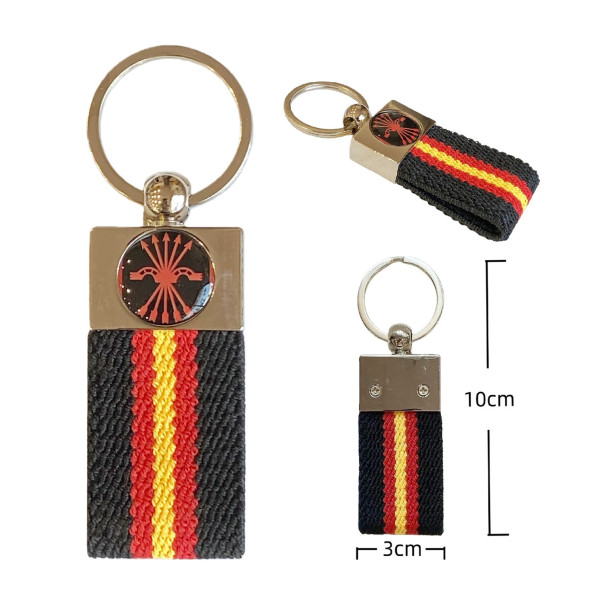 Llavero Cinta Elastica Negra Falange