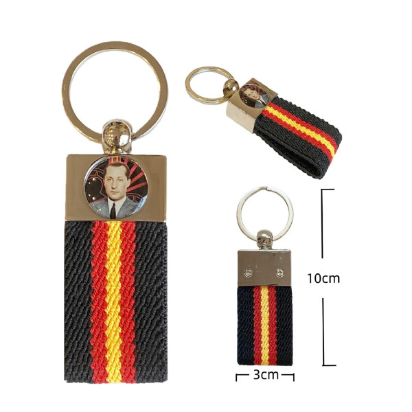 Llavero Cinta Elastica Negra José Antonio