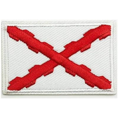 Parche Bandera de la Cruz de Borgoña 8.1x5.4 cm