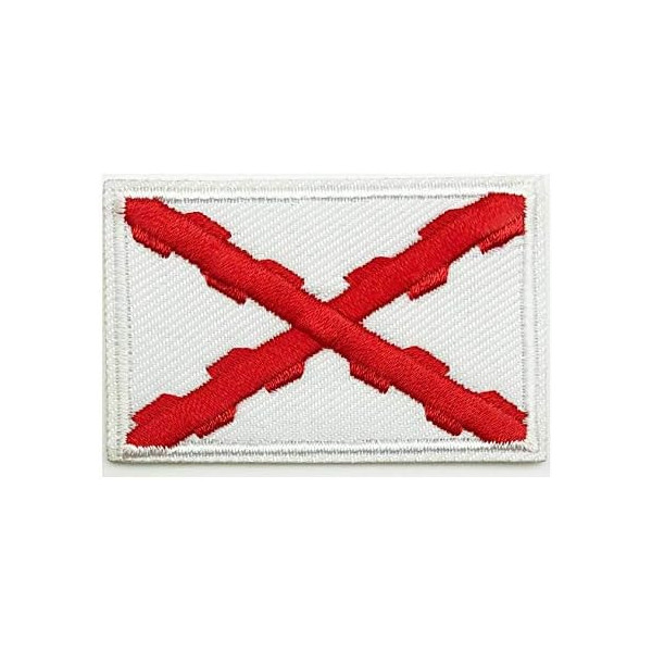 Parche Bandera de la Cruz de Borgoña 8.1x5.4 cm