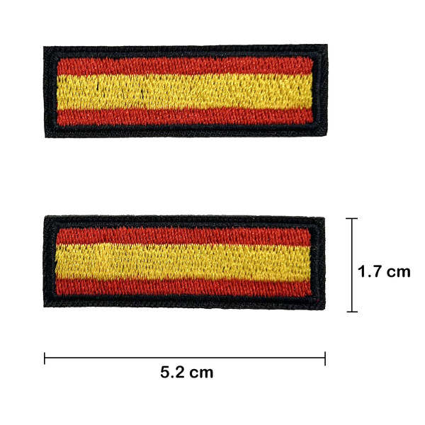Parche de España Rectangular 5.2x1.7cm