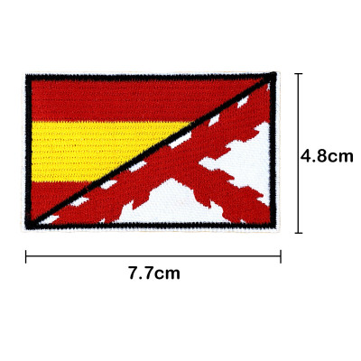 Parche de Españ+Borgoña 7.7x4.8 cm