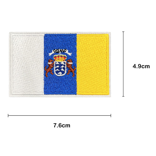 Parche Bandera de Canarias 7.6x4.9 cm