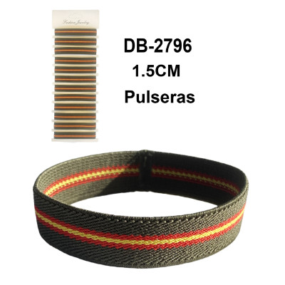 Pulsera Elástica España Verde Militar 1.5cm