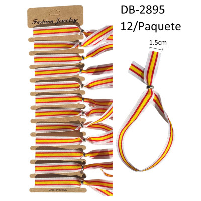 Pulsera España Borde Blanca 15mm