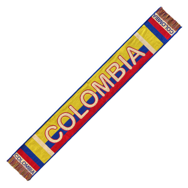 Bufanda Colombia 130x20 cm para aficionados