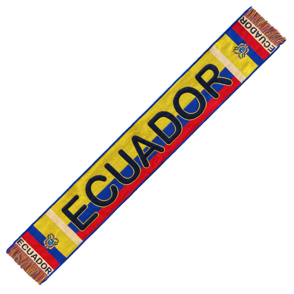 Bufanda Ecuador 130x20 cm para aficionados