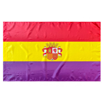 Comprar Bandera de República con Escudo 150x90 cm de Satén | Alta Calidad