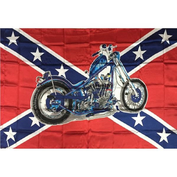 Bandera de los Confederados Con Moto 150x90 cm Satén