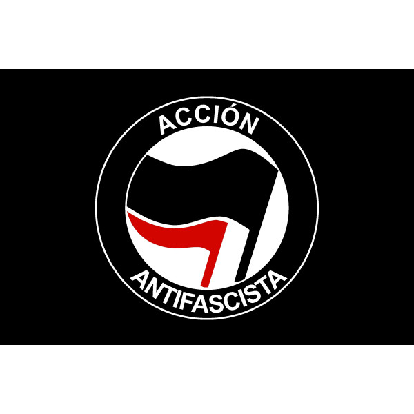 Bandera de Acción Antifascista 150x90 cm Satén