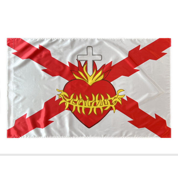 Bandera Borgoña Sagrado Corazón 150 x 90CM