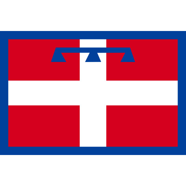 Bandera de Piamonte Italia 150x90 cm Satén