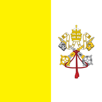 Comprar Bandera de Vaticano 100x100 cm de Satén | Alta Calidad