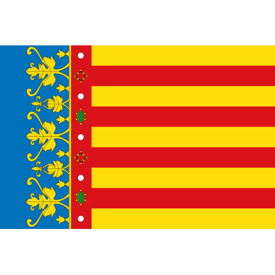 Comprar Bandera de la Comunidad Valenciana 150x90 cm de Poliéster | Alta Calidad