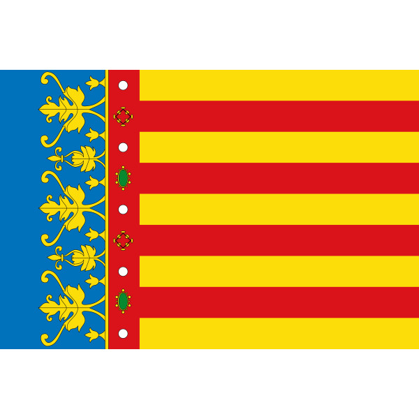 Bandera de la Comunidad Valenciana 150x90 cm Poliéster