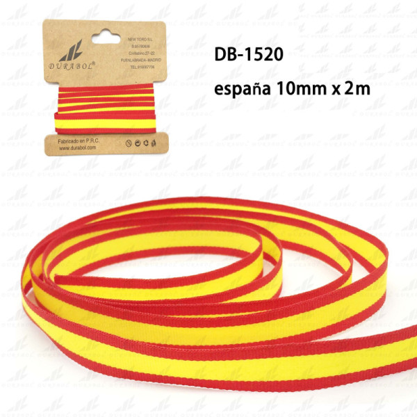 Cintas Pulsera Bandera España 10mm x 2m