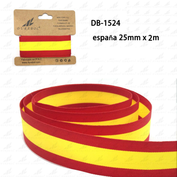 Cintas Pulsera Bandera España 25mm x 2m