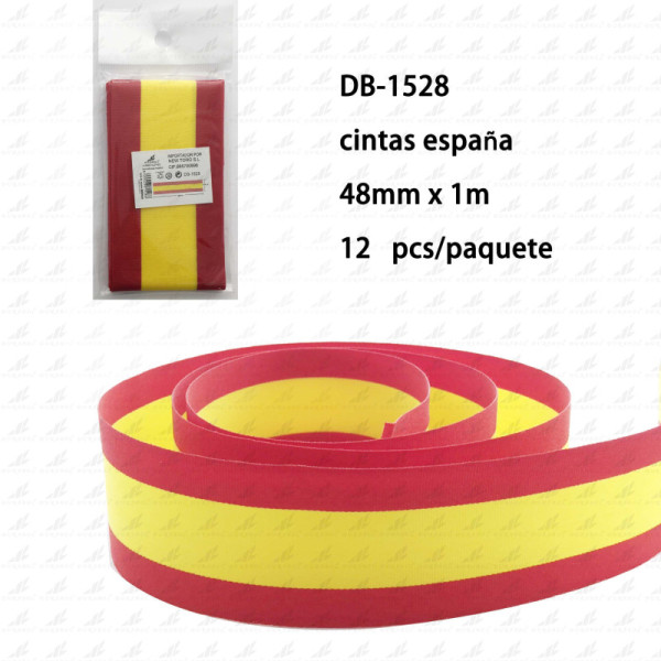 Cintas Pulsera Bandera España 48mm x 1m