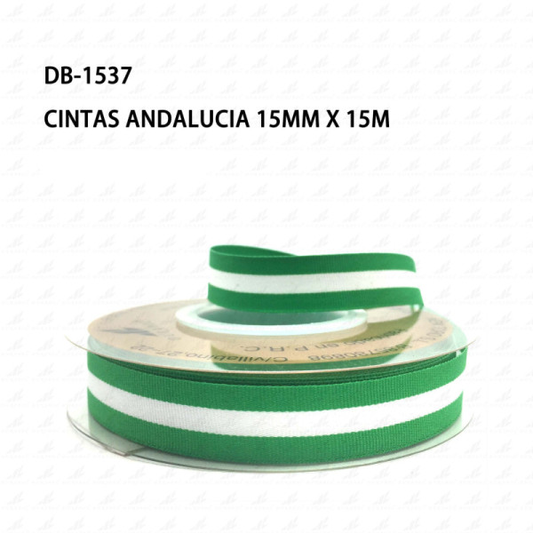 Cintas Pulsera Bandera Andalucia 15mm x 15m