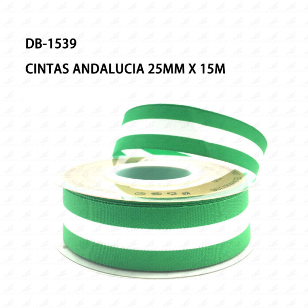Cintas Pulsera Bandera Andalucia 25mm x 15m