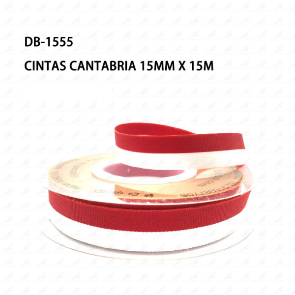 Cintas Pulsera Bandera Cantabria 15mm x 15m