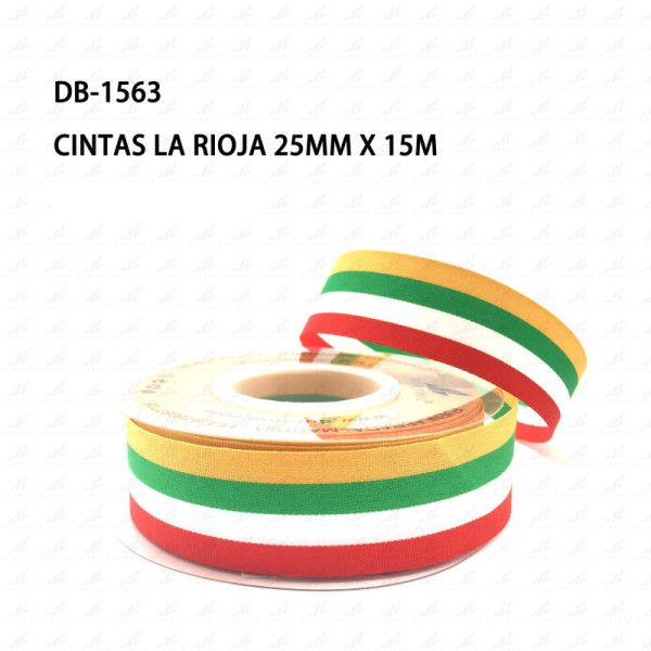 Cintas Pulsera Bandera La Rioja 25mm x 15m