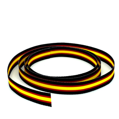 Cintas Pulsera Bandera España Borde Negro 15mm x 1m