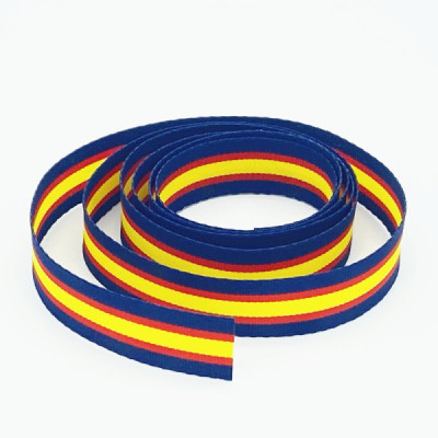 Cintas Pulsera Bandera España Borde Azul 15mm x 1m