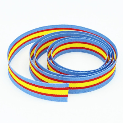 Cintas Pulsera Bandera España Borde Celeste 15mm x 1m