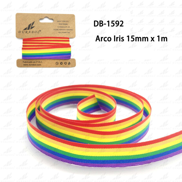 Cintas Pulsera Bandera Arcoiris 15mm x 1m