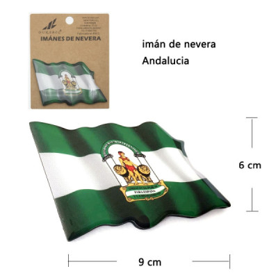Iman Nevera Andalucía 1Pcs 6x9 cm Resina