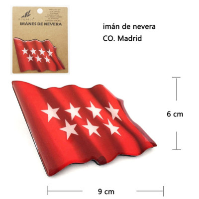 Iman Nevera Comunidad de Madrid 1Pcs 6x9 cm Resina