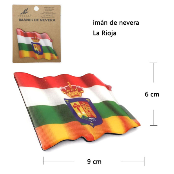Iman Nevera La Rioja 1Pcs 6x9 cm Resina