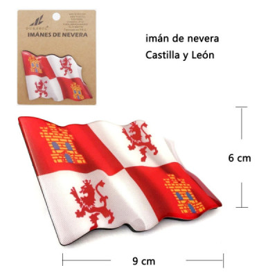 Iman Nevera Castilla y León 1Pcs 6x9 cm Resina
