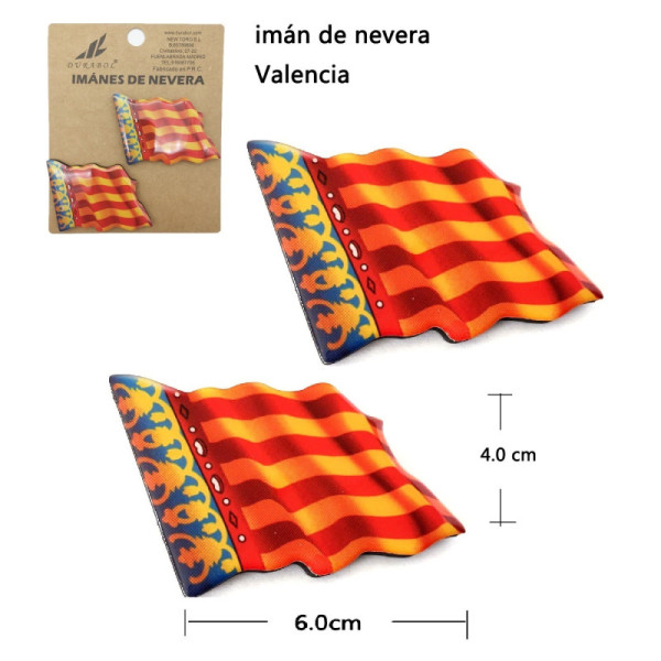 Iman Nevera Comunida Valencia 2Pcs 4x6 cm Resina
