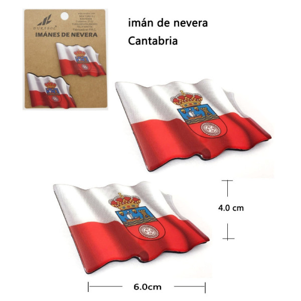 Iman Nevera Cantabria 2Pcs 4x6 cm Resina